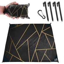 Load image into Gallery viewer, On-The-Go Pocket Mat - Black Geo