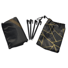 Load image into Gallery viewer, On-The-Go Pocket Mat - Black Geo