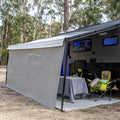 Sunblocker Privacy Screen Long Side Wall - Grey/Black