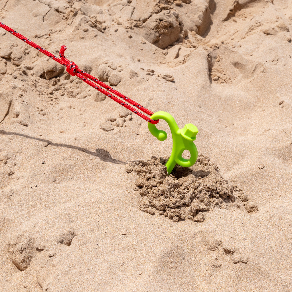 Screw In Sand Pegs - 6 Pack (carry bag included)
