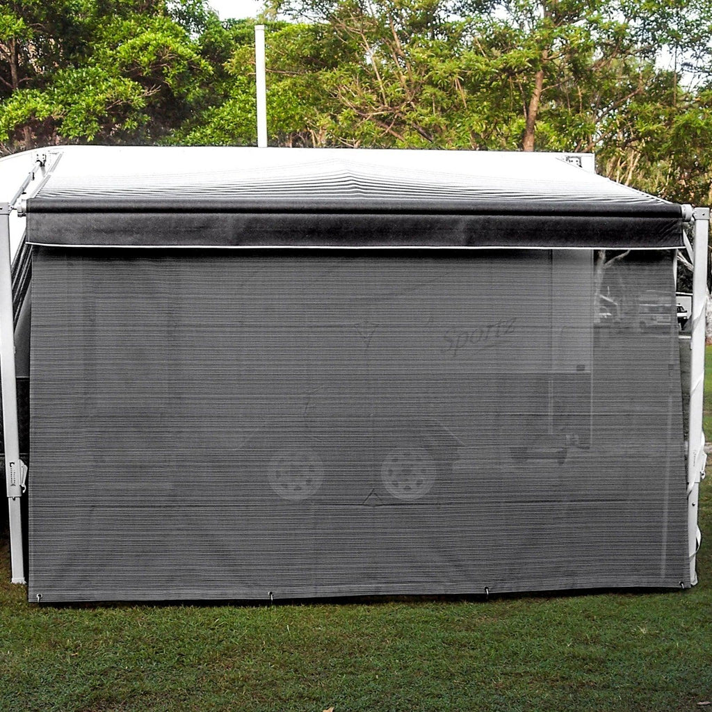 Sunblocker Privacy Screen Long Side Wall - Grey/Black