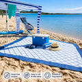 Outdoor Camping Mat - Gazebo- Navy & Grey| Caravan & Camping
