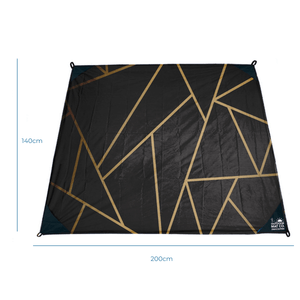 On-The-Go Pocket Mat - Black Geo